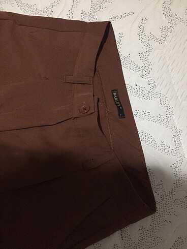 Kahverengi kumaş pantolon - Görsel 6