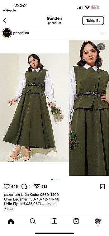 Yeniden farksz iki kez giyildi .hediye gömlekte koyucam.44 beden - Görsel 2