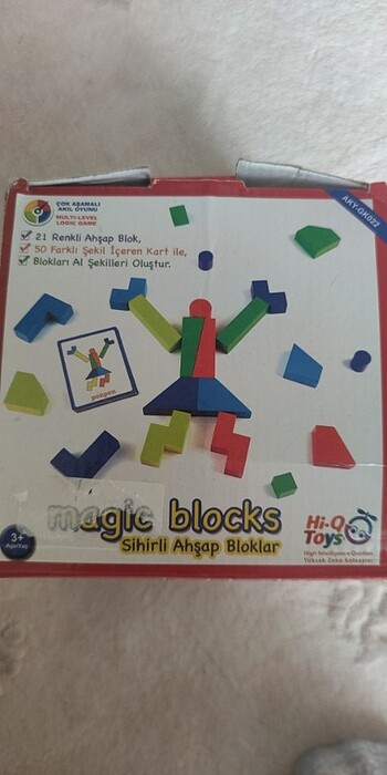  Beden Renk Magic blocks sihirli ahşap bloklar