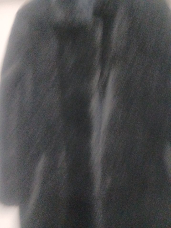 Siyah Kadın Midi Kürk Detaylı Ceket - Görsel 2