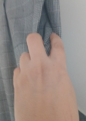 Gri Pilili Kadın Kumaş Pantolon - Görsel 3