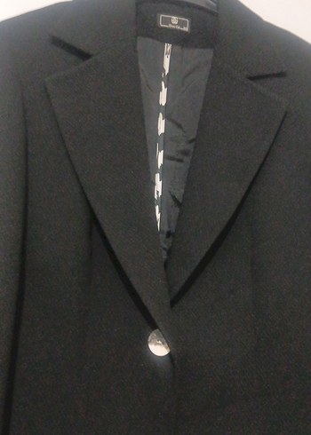 Siyah Düğmeli Kadın Blazer Ceket - Görsel 2