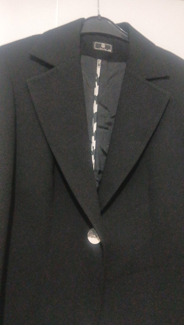 Siyah Düğmeli Kadın Blazer Ceket - Görsel 2