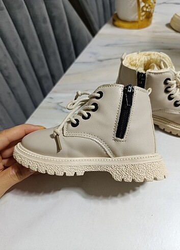 Krem rengi içi kürklü bot  - Görsel 5