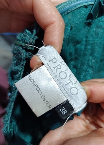 Yeşil askılı abiye  - Görsel 7