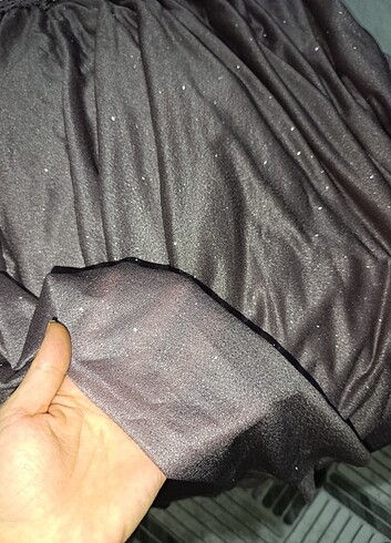 Lila renginde tesettür abiye  - Görsel 7