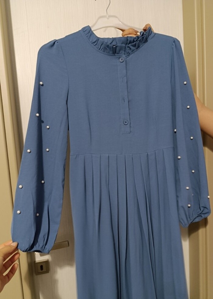 Uzun elbise L beden  - Görsel 4