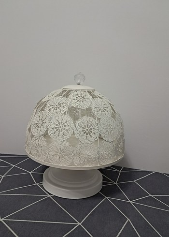 Beyaz Dantel Desenli Masa üzeri sunumluk - Görsel 2