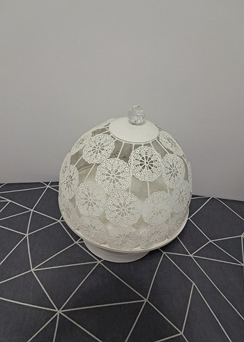 Beyaz Dantel Desenli Masa üzeri sunumluk - Görsel 3