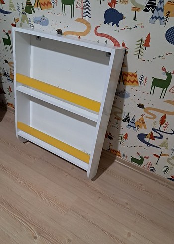 kitaplik sari beyaz renk - Görsel 2