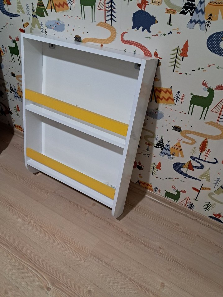 kitaplik sari beyaz renk - Görsel 2