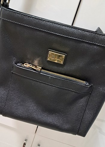 Siyah Deri Kadın Çapraz Çanta - Görsel 2