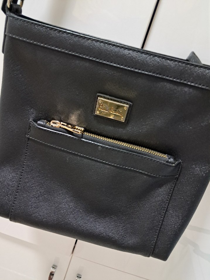 Siyah Deri Kadın Çapraz Çanta - Görsel 2