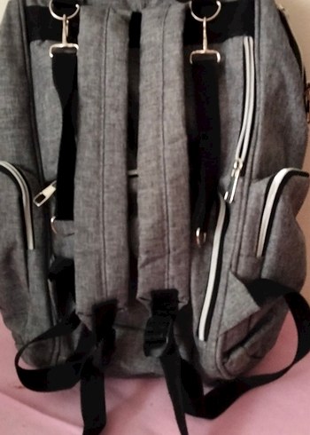 Gri Desensiz Bebek Çantası - Görsel 2