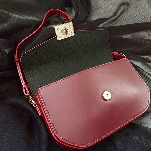 Beden bordo Renk Zara model kadın çanta
