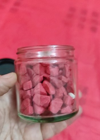 Renkli Pembe  vazo altı taşları - Görsel 2