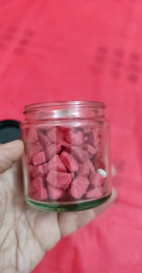 Renkli Pembe  vazo altı taşları - Görsel 2