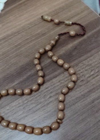 Bej sıkma kehribar Erkek Tesbih - Görsel 3