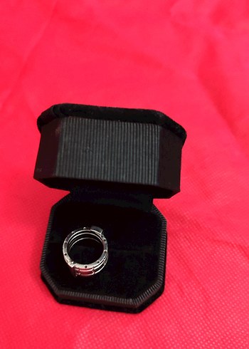 Kadınlar için sen ve ben çelik Yüzük boyut 11,25 - Görsel 2