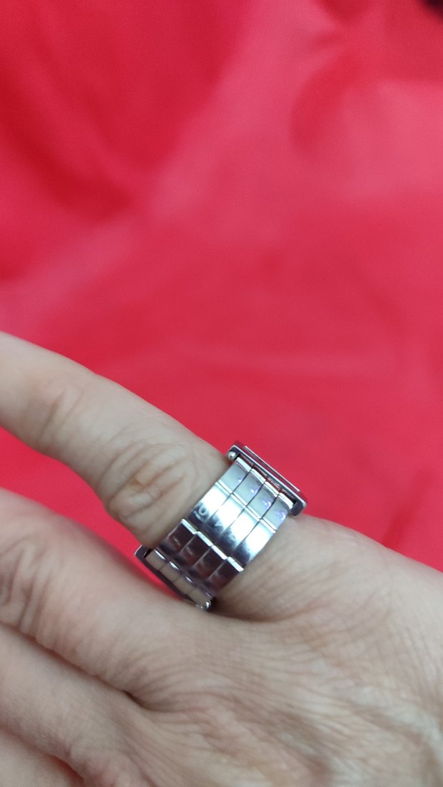 Kadınlar için sen ve ben çelik Yüzük boyut 11,25 - Görsel 3