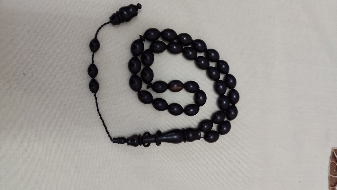 Siyah Minimalist Erkek Tesbih - Görsel 2