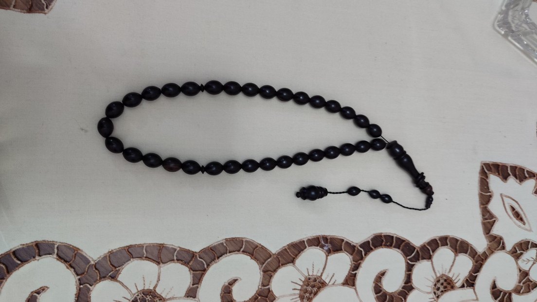 Siyah Minimalist Erkek Tesbih - Görsel 3