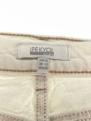 40 Beden beyaz Renk ipekyol Jean / Kot %70 İndirimli.