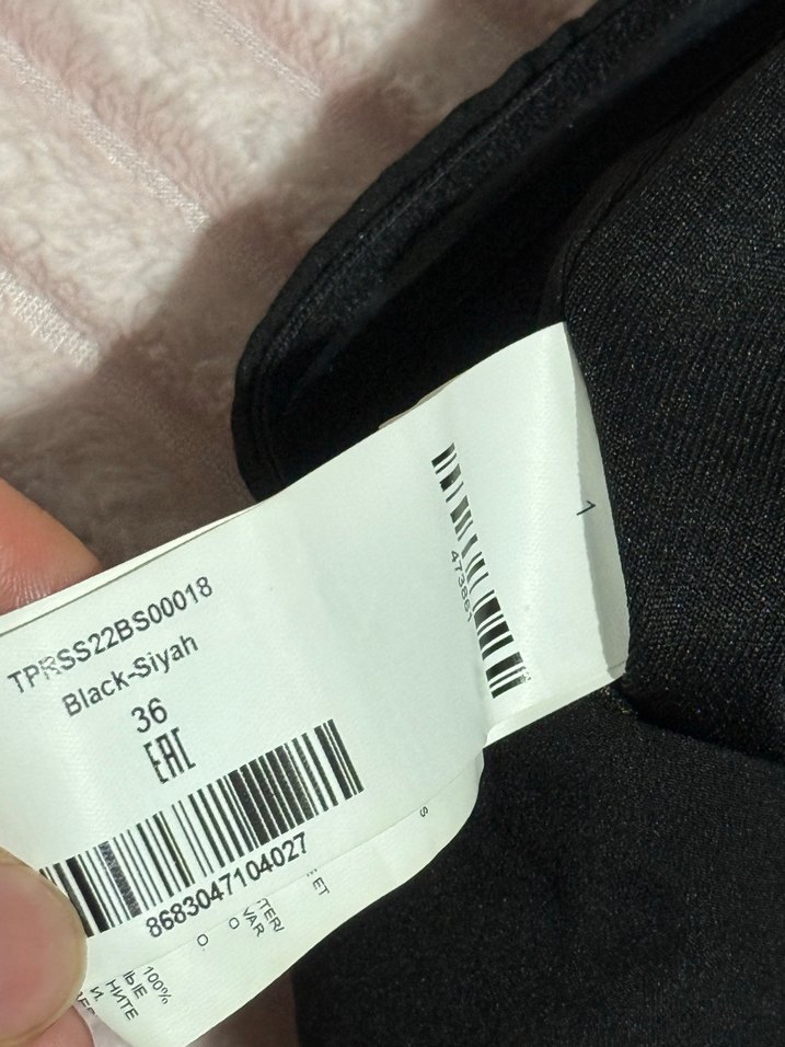 Kürk Detaylı Siyah Straplez Büstiyer - Görsel 3