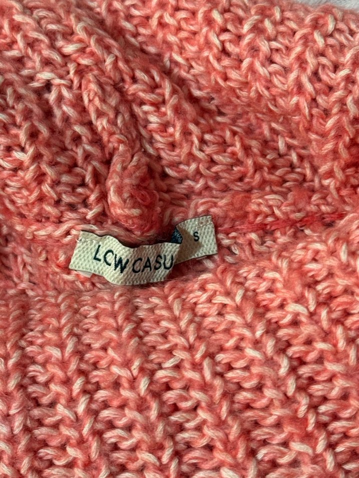 Bohem Tarzı Pembe Balıkçı Yaka Triko Kazak - Görsel 2