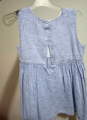 24-36 Ay Beden mavi Renk Kız çocuk elbise 