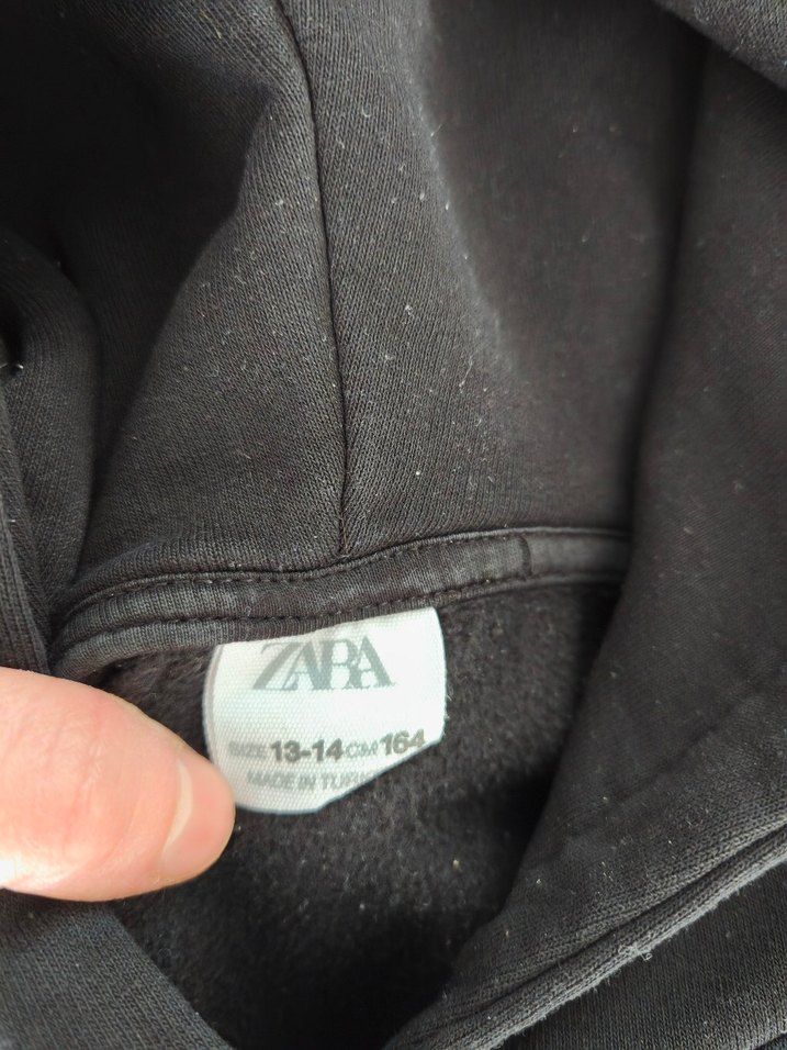 Siyah Kapüşonlu Sweatshirt - Görsel 4