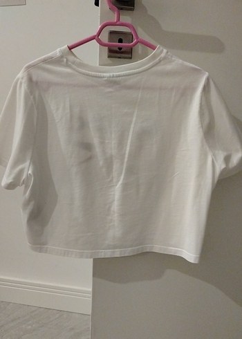 Reebok Beyaz Reebok Baskılı Kız Crop Top