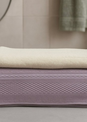 2'Lİ BANYO HAVLUSU YÜZDE YÜZ DOĞAL PAMUK