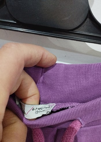 Mor Nakışlı Kız Çocuk Eşofman Takımı - Görsel 5