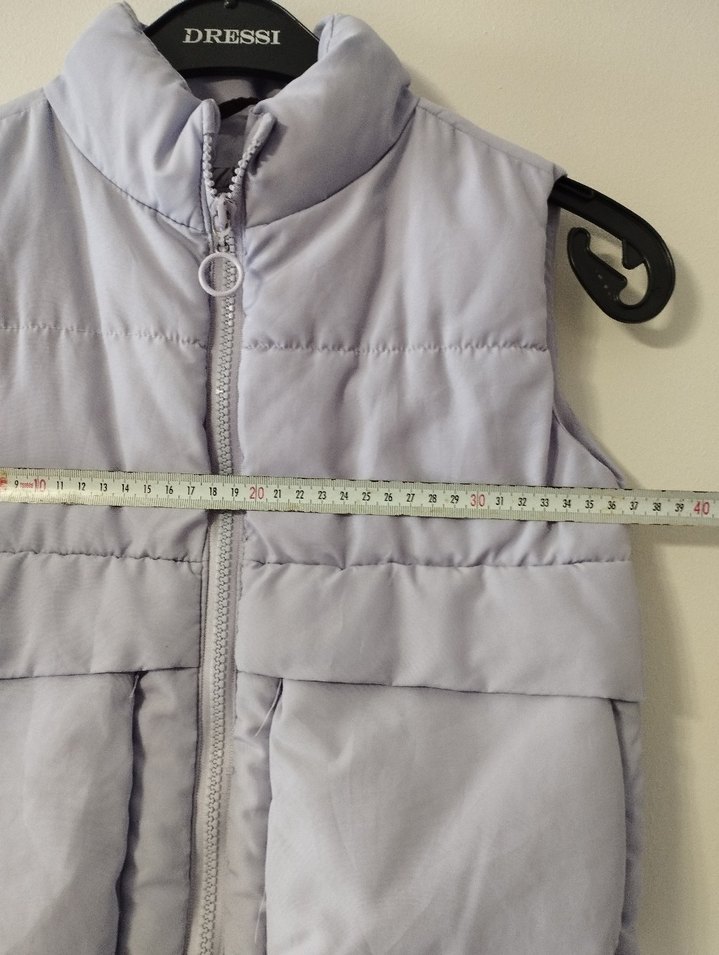 Kız Çocuk Lila renkli Fermuarlı Yelek - Görsel 5