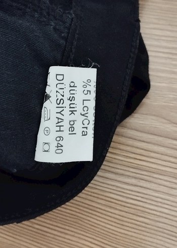 Siyah Dar Kesim  Kadın Kot Pantolon - Görsel 5