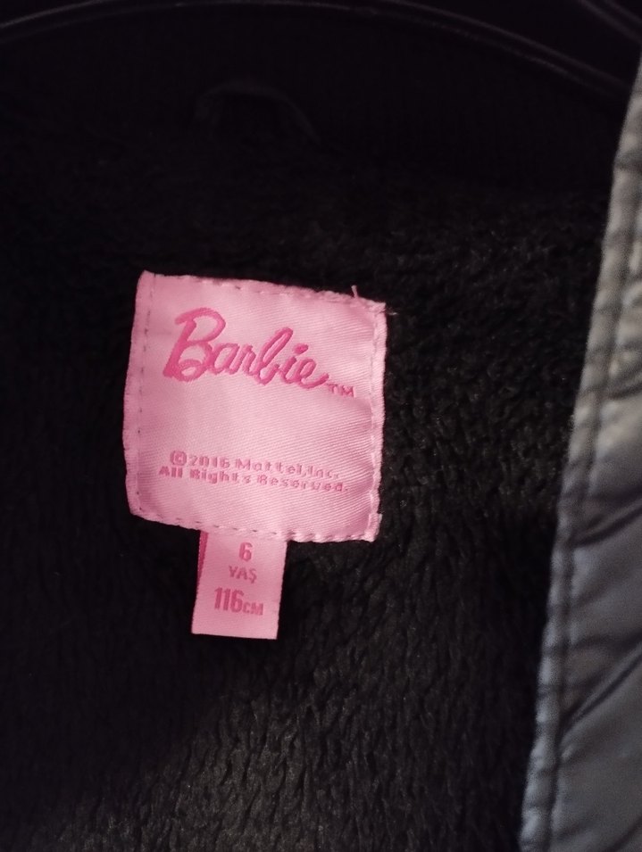 Kız Çocuk Siyah Mont, Pembe Kürk Kapüşonlu - Görsel 5