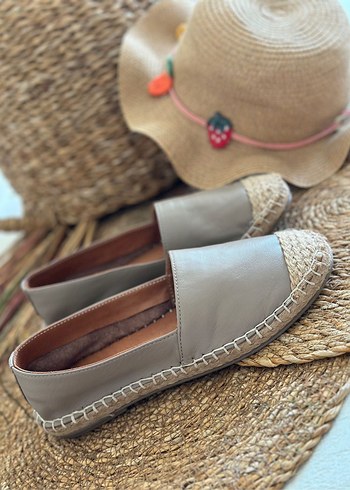 Tervolına Hasır&Deri Babet - Görsel 3