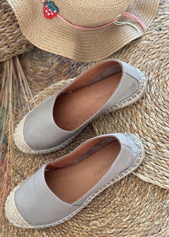 Tervolına Hasır&Deri Babet - Görsel 7