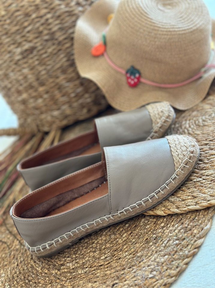 Tervolına Hasır&Deri Babet - Görsel 3