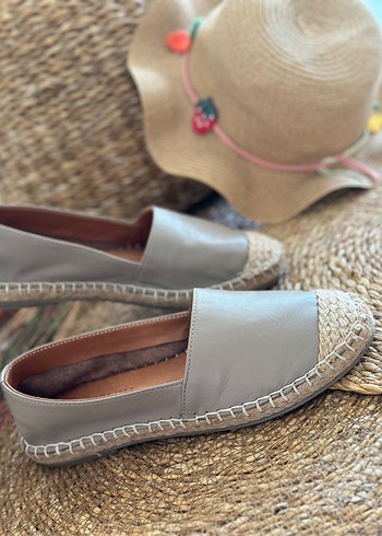 Tervolına Hasır&Deri Babet - Görsel 4