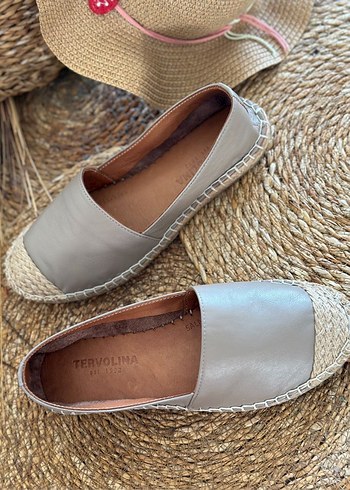 Tervolına Hasır&Deri Babet - Görsel 8