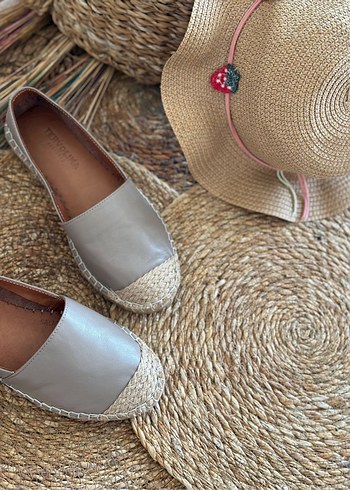 Tervolına Hasır&Deri Babet - Görsel 3