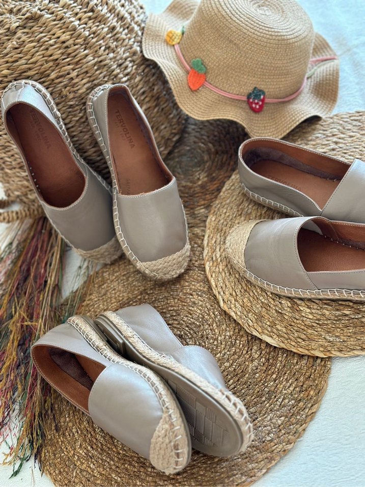 Tervolına Hasır&Deri Babet - Görsel 5