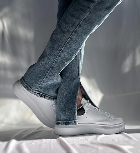 38 Beden beyaz Renk Viral Yüksek Taban Sneaker