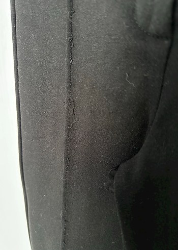 Siyah Kadın Kumaş Pantolon Fermuarlı - Görsel 6