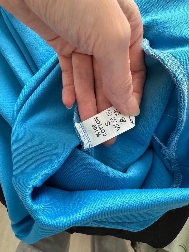 Mavi markasız spor taytı - Görsel 4