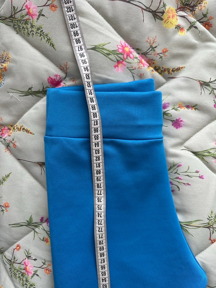 Mavi markasız spor taytı - Görsel 3