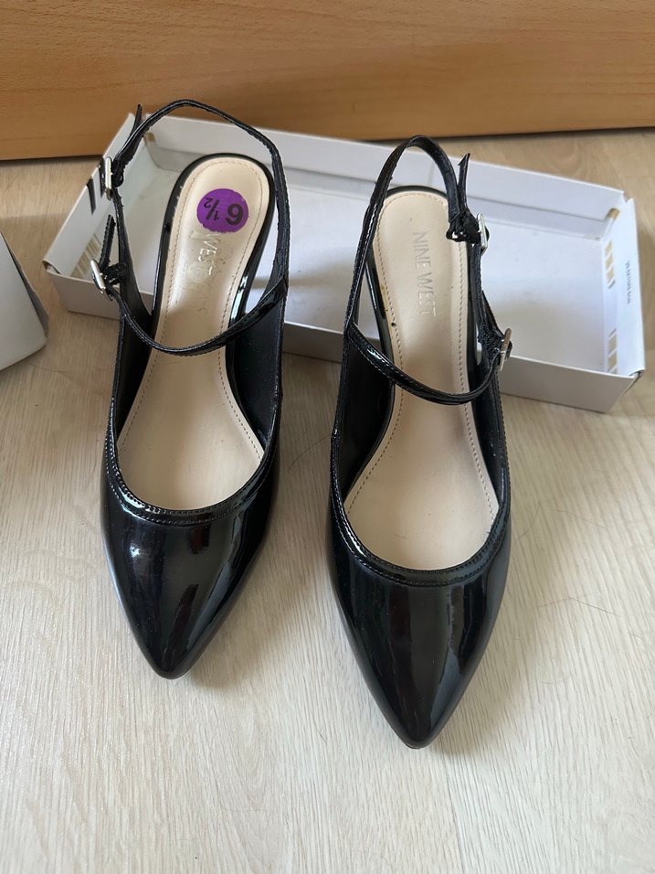 Nine west kitten heels rugan ayakkabı - Görsel 3