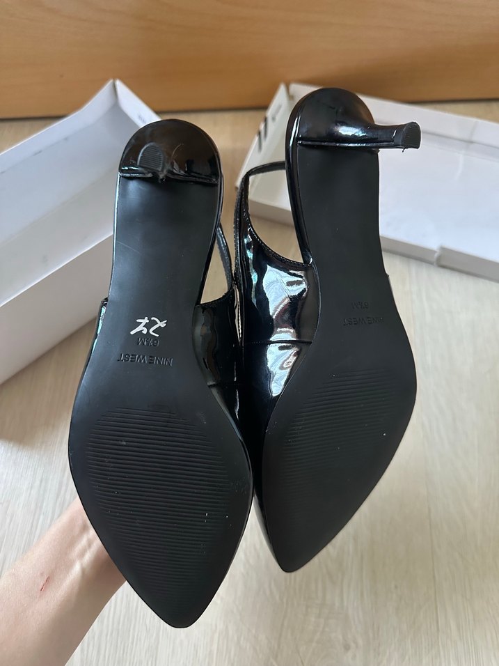 Nine west kitten heels rugan ayakkabı - Görsel 5